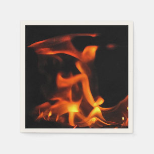 Serviettes En Papier Dancing Fire Cocktail Napkins