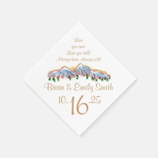 Serviettes en papier d'art personnalisables haut d (Coin)