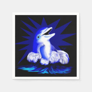 Serviettes En Papier Dauphin souriant