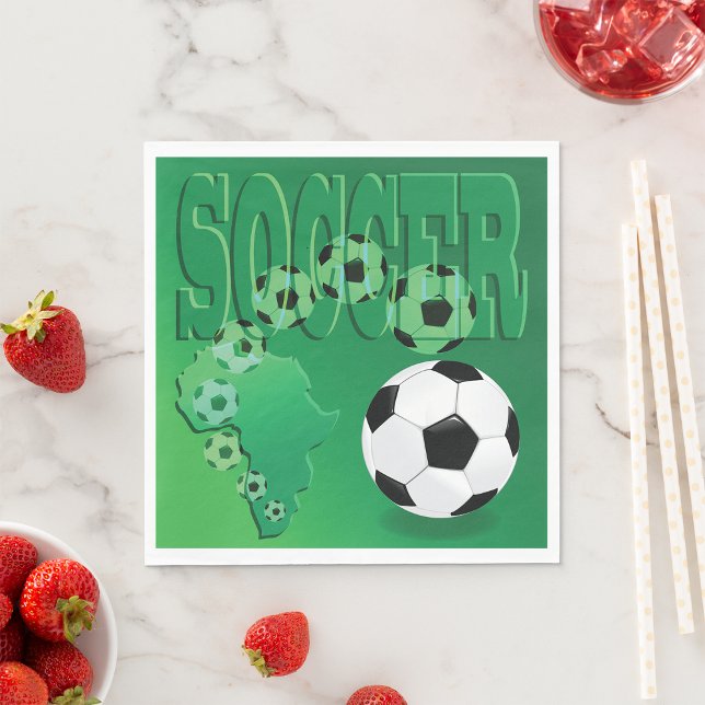 Serviettes en papier de boules de football (Créateur téléchargé)