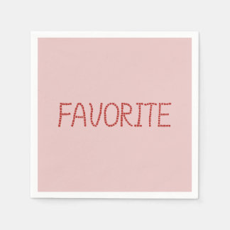 Serviettes en papier de cocktail favorites