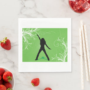 Serviettes en papier de danse pour femmes