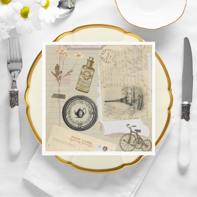 Serviettes en papier de mariage (Créateur téléchargé)