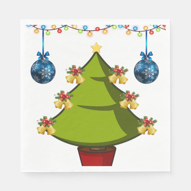 Serviettes en papier de Noël, Joyeux Noël (Devant)