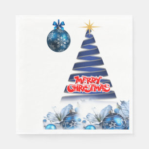 Serviettes en papier de Noël, Joyeux Noël