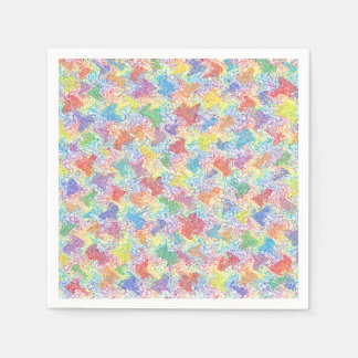 Serviettes en papier de palette pour artiste