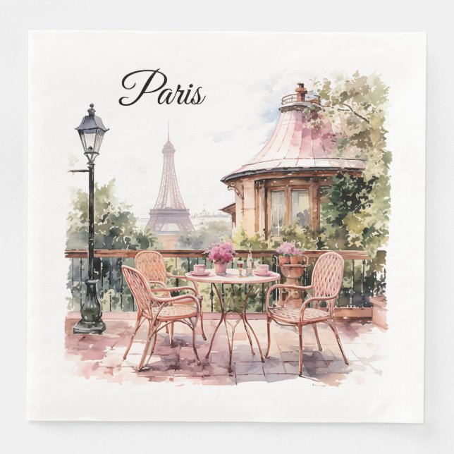 Serviettes en papier de Paris (Devant)