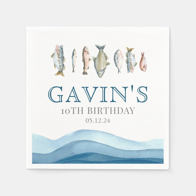 serviettes en papier de poisson, serviettes de poi (Devant)