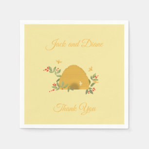 Serviettes en papier de ruche