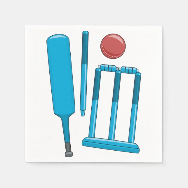 Serviettes en papier de série de cricket (Devant)