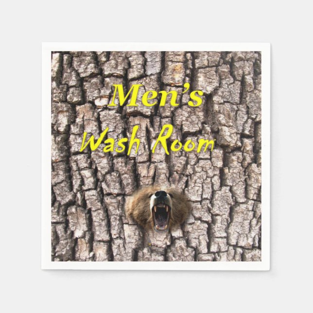 Serviettes en papier de toilette pour hommes (Devant)