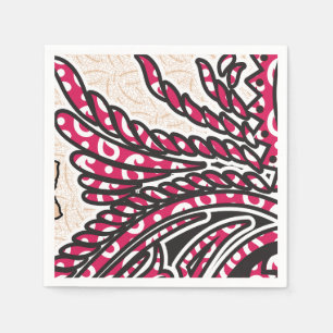 Serviettes en papier   Décor de fête artistique au