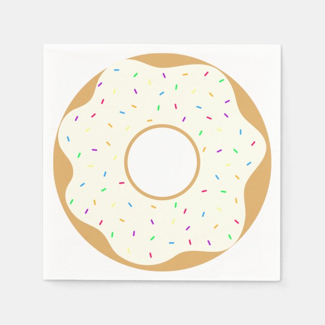 Serviettes En Papier Délicat Donut (Devant)