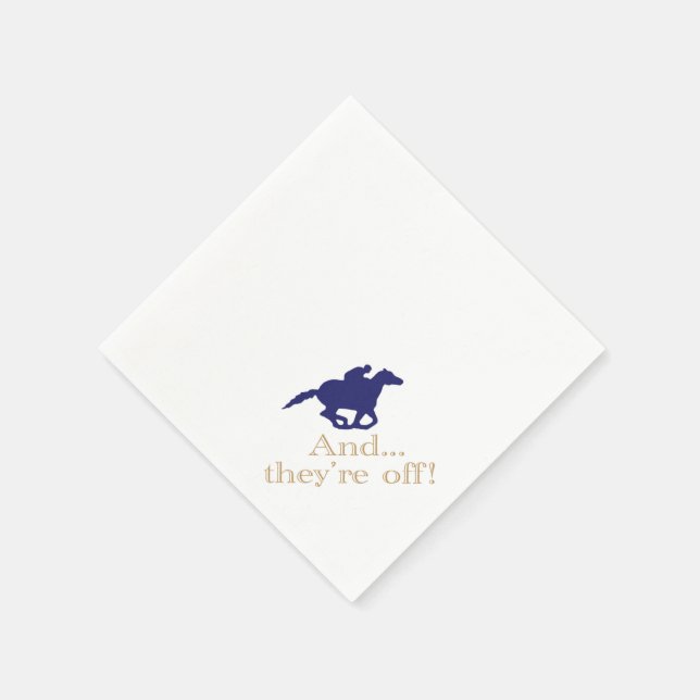 Serviettes en papier Derby Horse Racing (Coin)