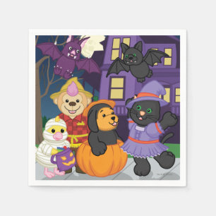 Serviettes En Papier Des bonbons ou un sort de Webkinz Halloween