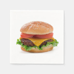 Serviettes en papier design "Deluxe Hamburger"