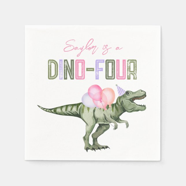 Serviettes en papier Dino-Four (Devant)