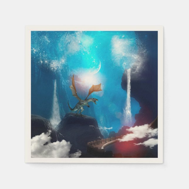 Serviettes En Papier Dragon (Devant)