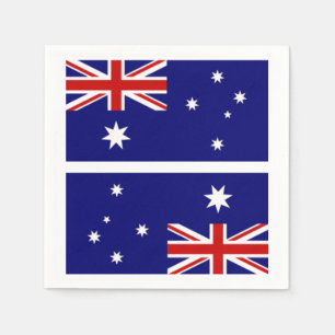 Serviettes En Papier Drapeau australien Naplins