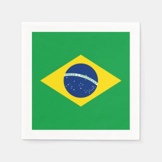 Serviettes En Papier Drapeau : Brasil