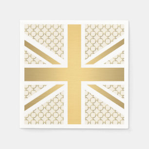 Serviettes En Papier Drapeau BRITANNIQUE d'Union Jack avec le motif