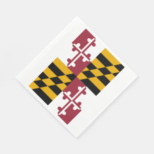 Serviettes En Papier Drapeau de l'État du Maryland