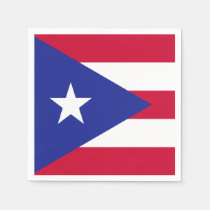 Serviettes En Papier Drapeau de Porto Rico