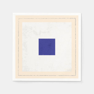Serviettes En Papier Drapeau de signal nautique de la lettre "S"
