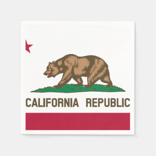 Serviettes En Papier Drapeau d'État de Californie