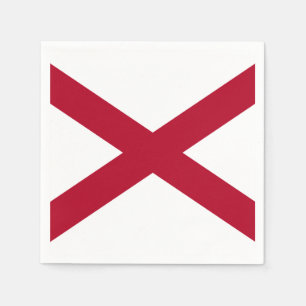 Serviettes En Papier Drapeau d'état de l'Alabama