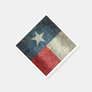 Serviettes En Papier Drapeau d'état Texas style rétro vintage Papier Na