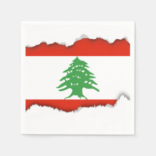 Serviettes En Papier Drapeau du Liban