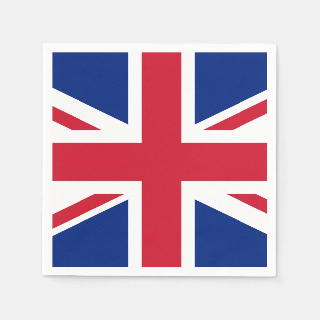 Serviettes En Papier Drapeau du Royaume-Uni (Devant)