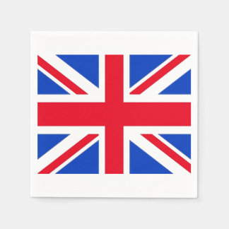 Serviettes en papier drapeau du Royaume-Uni pour f
