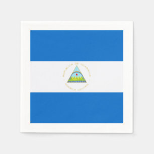 Serviettes En Papier Drapeau : Le Nicaragua