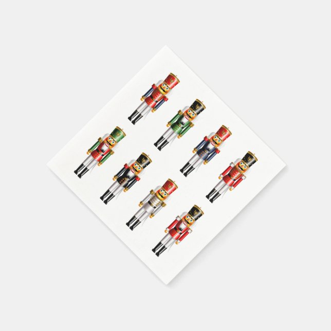Serviettes En Papier Drôle Nutcrackers En Uniformes Hussar (Coin)