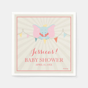 Serviettes En Papier Dumbo Baby shower féminin