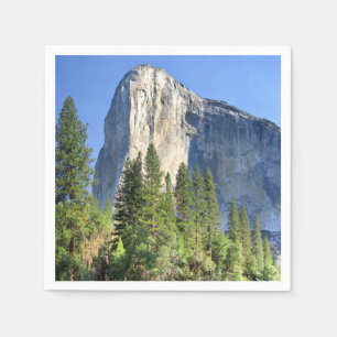 Serviettes En Papier El capitan au-dessus de la rivière Merced - vallée