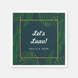 Serviettes En Papier Élégante Naples Luau Tropical