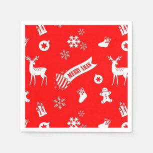 Serviettes En Papier Éléments de Noël