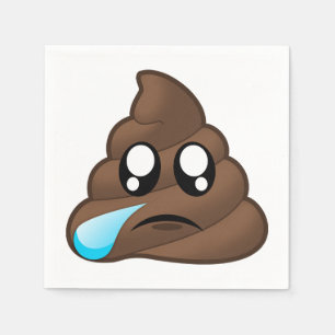 Serviettes En Papier Emoji Tear Pot triste