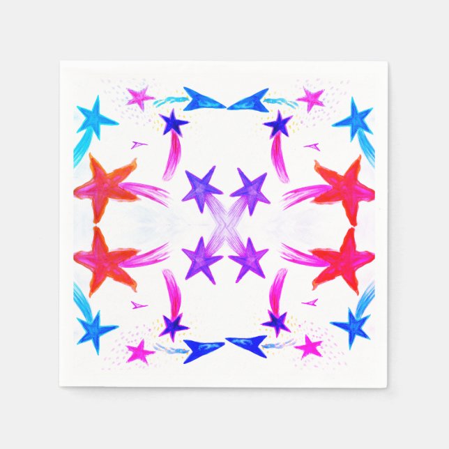 Serviettes en papier étoile (Devant)