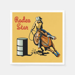 Serviettes En Papier Événements de rodéo Western Party Napkins