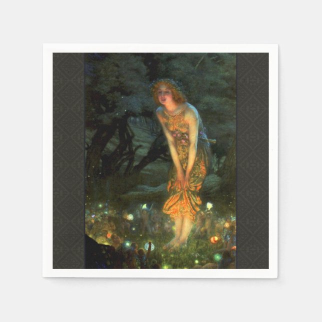 Serviettes En Papier Fairy Circle Fairies Midsummer Eve (Devant)