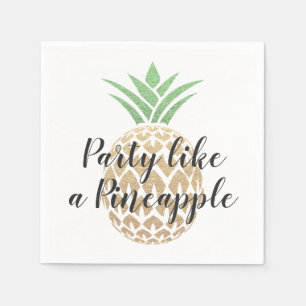 Serviettes En Papier Fête comme un ananas Anniversaire ou Mariage