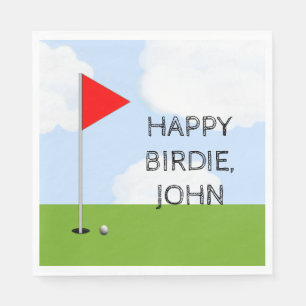 Serviettes En Papier Fête d'anniversaire de golf