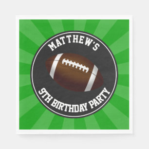 Serviettes En Papier Fête d'anniversaire de sports de football
