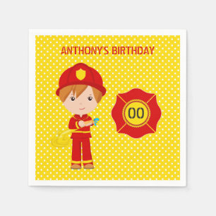 Serviettes En Papier Fête d'anniversaire personnalisée sur le thème des