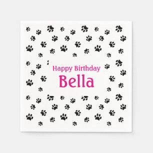 Serviettes En Papier Fête d'anniversaire pour animaux de compagnie avec