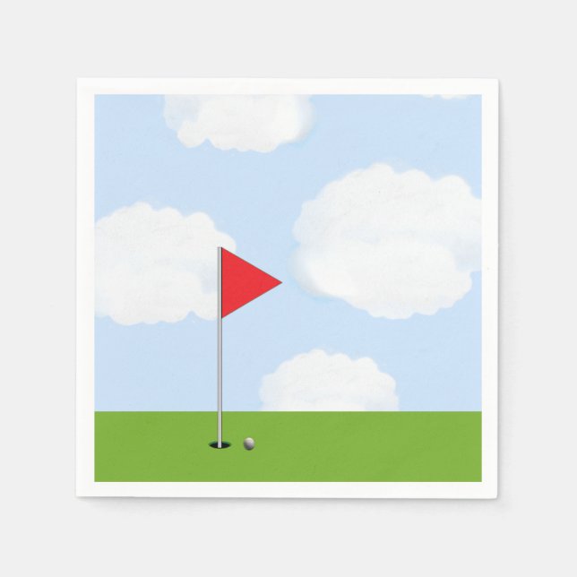Serviettes En Papier Fête de golf (Devant)